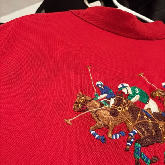Polo Ralph Lauren Triple Pony Polo men’s shirt custom slim fit XL - Picture 10 of 16